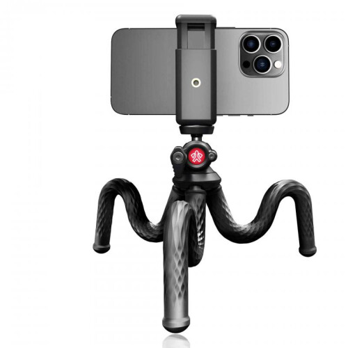 (Black) Octopus Tripod Flexible Phone Camera Stand Portable Desktop Travel Tripod 2