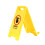 Desk Phone Stand with Warning Sign & Mirror, Foldable Portable Creative Desktop Decoration 5