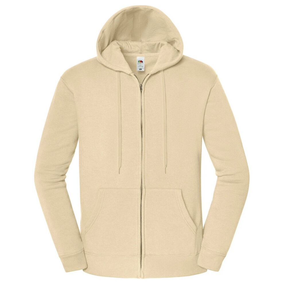 Fruit Of The Loom (3Xl, Desert Sand) Mens Iconic Premium Hooded Sweat Jacket
