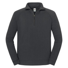 (XL, Light Graphite) Fruit of the Loom Mens Iconic Premium Half Zip Sweatshirt