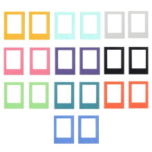 20 Pcs Magnetic Picture Frame for Fridge, 3 Inch Magnetic Photo Frame Colorful Small Wallet Size Pictures Holder