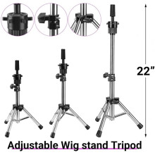 23 Inch Wig Cork Canvas Block with Mannequin Tripod Stand Wig Holder Stand ,Wig Styling Tool , Mannequin Stand