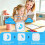 Visual Timer for Kids and Adult, 60-Min Countdown Timer,Cute Timer with Silicone Case for Homeschool Study Lightblue 3