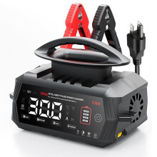30A  Battery Charger, 12V/24V Battery Maintainer Trickle Charger Pulse Repair LiFePO4 Lead WET Battery US Plug