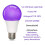 4 Pack LED Black Light Bulb 9W, A19,E26 Base,Party Glow Decor, Non-Dimmable UV Blacklight Bulb Replace 100W,385-400nm 2