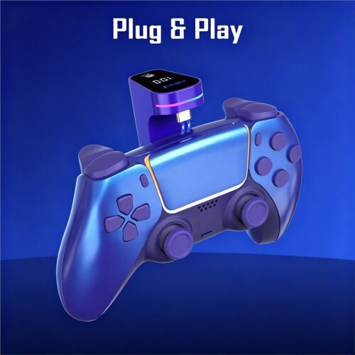 MIMD for PS5 Controller Charging Battery 2000mAh USB Type C Battery LED Display Charge Kit Gaming Accessories B 2