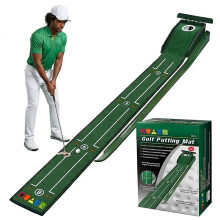2.5m Indoor Putting Green Mat Kit - Portable Small Putting Runway Practice Trainer for Home