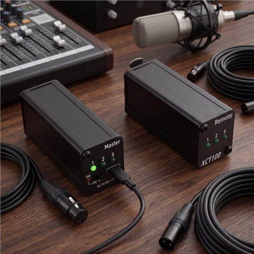 Tester per Cavi XLR (Sniffer/Trasmettitore) e Cavi DMX A 3 Pin 1