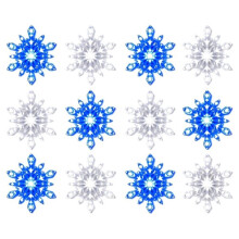 Flocons de Neige Lumineux, Appliques Murales LED en Forme de Flocons de Neige, 12 Flocons de Noël Assortis pour Chambre et Salon