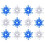 Luminária de Parede LED em Formato de Floco de Neve, 12 Modelos Sortidos, Ideal para Quarto e Sala de Estar 1