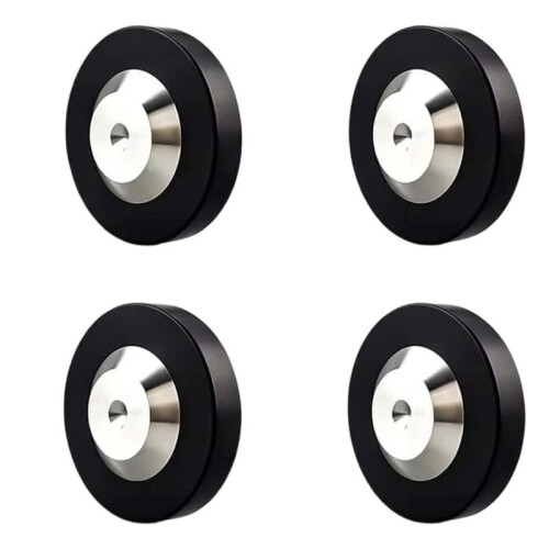 4 Stainless Isolation Feet Anti-Vibration Spikes Speaker Amplifier Turntable CD DAC Damper Pads