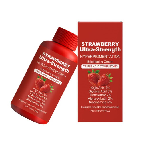 Strawberry Hyperpigmentation Acid Cream Triple Brightening Complex 1