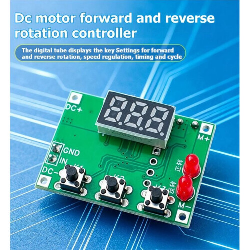 Motor Forward and Reverse Controller Automatic Cycle Timing Delay Module Signal Trigger Control Board 1