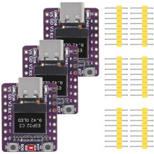 3PCS ESP32-C3 Płytka Rozwojowa WiFi z Wyświetlaczem OLED 0,42 Cala, Pamięcią Flash 4 MB, Anteną Ceramiczną, USB Typu C