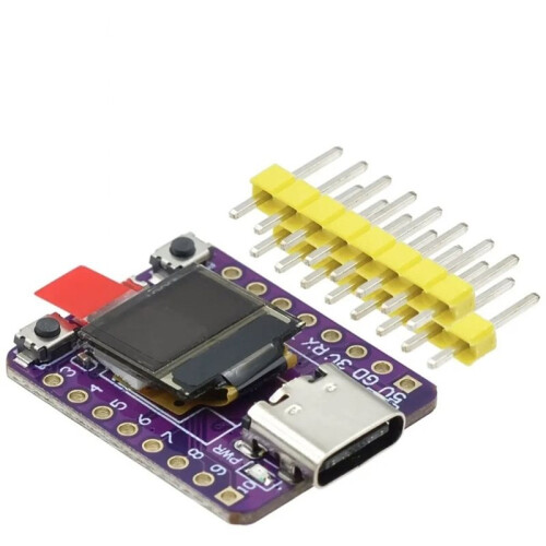 3PCS ESP32-C3 Development Board WiFi  Module with 0.42 Inch OLED Display 4MB Flash Ceramic Antenna USB Type-C 2
