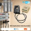 Tuya WiFi  1-Fase Energiemeter 100A Bewakingsmodule Bidirectioneel met Stroomtransformator Sensorklem 4