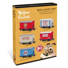 PECO x Aardman 50th Anniversary Wallace & Gromit OO9 5-Van Collectors Set