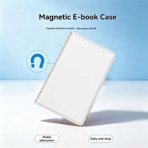 For XTEINK X4pro Magnetic Protective Case for E-Reader Anti-Fall Shockproof Cover Electronic Book Case Shell White 1