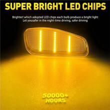 1Pair Clear Lens LED Side Lights Lamps 68256050AA, 68256049AA for Renegade 2015-2023