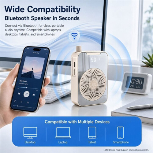 Portable Wireless Headset Microphone and Amplifier for Teaching for Classroom,Speech,Training Outdoor Charging &Storage 1