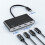 4-in-1 USB-C Hub Adapter with PD100W 10Gbps 4 USB-C 3.2 Gen 2  USB-C Splitter 5