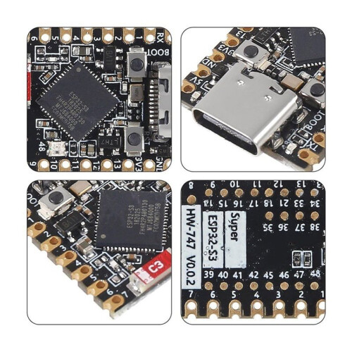 Type-C Supermini ESP32-S3 Development Board ESP32-S3 Supermini Development Board 2.4GHz WiFi 2