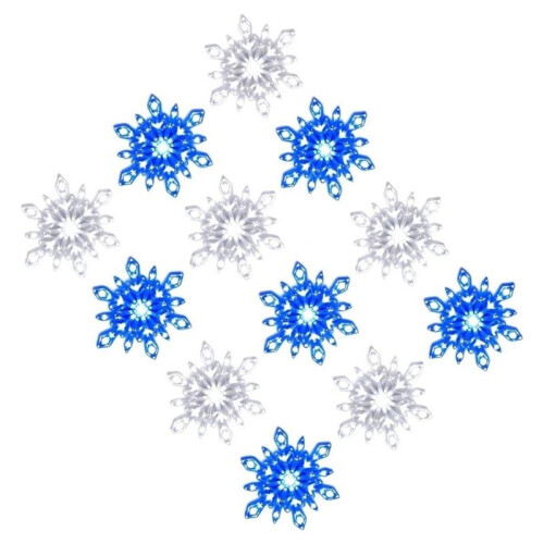 Luminária de Parede LED em Formato de Floco de Neve, 12 Modelos Sortidos, Ideal para Quarto e Sala de Estar 1