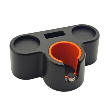 Espresso-Abklopfbox & Tamperstation, Passend für 51, 53, 54 mm Tamper, Verteiler, Siebträger & Kaffeesieb
