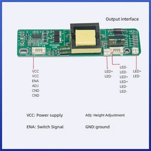 LCD Display LED Constant Current Board Booster Board LCD Screen Backlight High Voltage Board 10V-24V Input 2