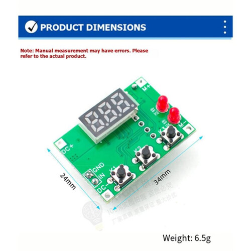 Motor Forward and Reverse Controller Automatic Cycle Timing Delay Module Signal Trigger Control Board
