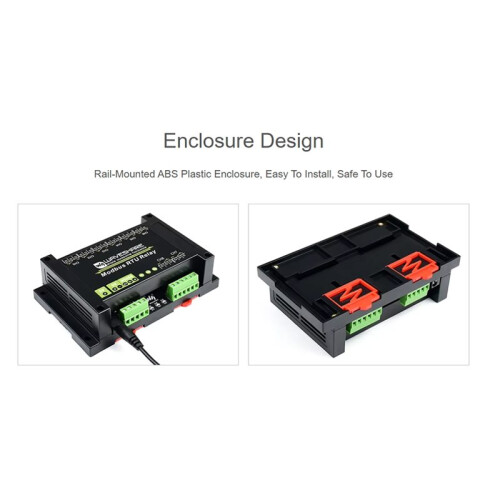 Waveshare Modbus RTU Relay Module RS485 Interface Industrial Relay Board Multiple Isolation Protection Circuits US Plug 2