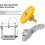 Hardened Steel Gear Kit for  A2L Extruder -Durable 3D Printing Accessory 4