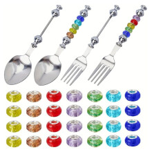 Pearl Inlaid Cutlery Set Stainless Steel Utensils with Elegant Pearl Handles for Exquisite Dining Experience