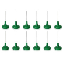 Universal Soft Bait Storage Holder System, Vertical Suspension Pin Design for Urchin & Dice Lures, Color Bleeding Green