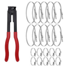CV Boot Clamp Plier with 20PCS Crimp Bands,Universal Adjustable Drive Shaft Drive Shaft Joint Boot Crimp Clamps