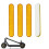 4Pcs Electric Scooter Left Right Front Rear Fork Cover Reflector Night Safety Warning Reflective Blocks for G30Max B 3
