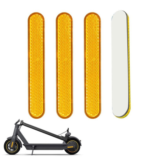 4Pcs Electric Scooter Left Right Front Rear Fork Cover Reflector Night Safety Warning Reflective Blocks for G30Max B 2