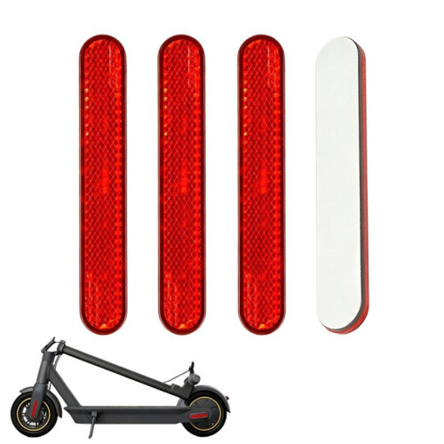 4Pcs Electric Scooter Left Right Front Rear Fork Cover Reflector Night Safety Warning Reflective Blocks for G30Max A 1