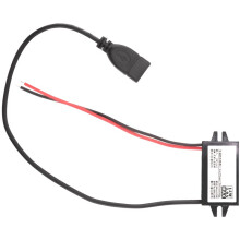 Convertidor de Corriente para AutomóVil 12V una 5V 3A Convertidor de Voltaje con Conectores de Adaptador USB Individuales para Carga de TeléFono