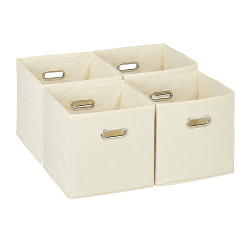 Opvouwbare opbergmanden, set van 4 - Opbergdozen 1