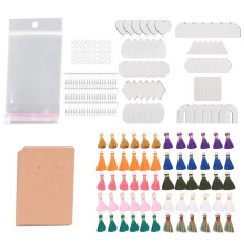 300Pcs Sublimation Blanks Products, 60Pcs Sublimation Earring Blanks, Earring Hooks,Designed Earrings Making Supplies