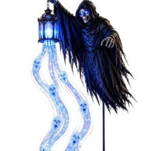 Solar Halloween Soul Harveste Animierte Gartenleuchte Soul Harveste Halloween Gartenleuchte mit Leuchten für Geisterlaterne
