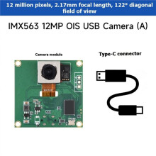IMX563 12MP OIS USB Camera (A) Autofocus Dual-Axis Optical Image Stabilization (OIS) USB 2.0 Type-C Port