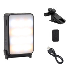 Video Light Selfie Light for Phone Laptop Camera   Action 5 Pro 5 4 3 Clip Tripod Rechargeable