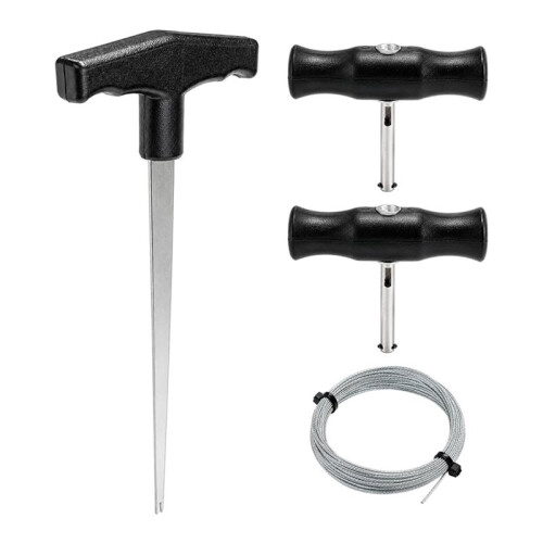 4PCS Windshield Removal Tool Kit, 65.6 Ft Windshield Cutting Wire with   Handle & 2 T Handles,Grip Handles