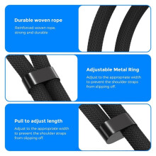 Adjustable Crossbody Strap & Wristlet Lanyard for ChillPill FA02X Series Portable Handheld Fan
