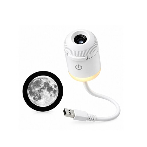 Lâmpada Projetora de Estrelas USB  LED para Luz Noturna Ambiente - Conecte e Use