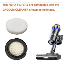 Vervangingsfilter en Spons voor HEPA-Filter Compatibel met de Bluelink G10 JELLYPIG X100 Draadloze Stofzuiger