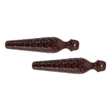 Pendelgewicht in Form Eines Kiefernzapfens für Uhrenteile mit Polierter Oberfläche und Stabilem Schwingvorgang, Mechanische Standuhr im Vintage-Stil