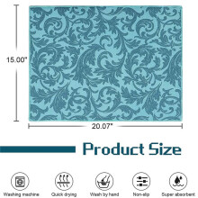 20 Pack Dish Drying Mat Absorbent Drying Mat Machine Washable Dish Drying Mats for Kitchen Counter Large ( Vine)